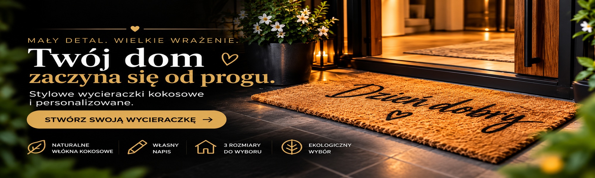 Wycieraczki kokosowe personalizowane