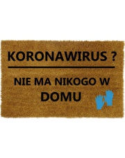 Wycieraczka z napisem KORONAWIRUS