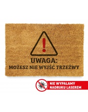 Wycieraczka z napisem 