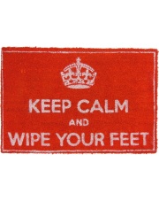 Keep calm and wipe your feet