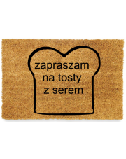 Wycieraczka kokosowa Zapraszam na tosty z serem