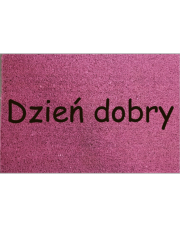 Wycieraczka różowa - Dzień dobry